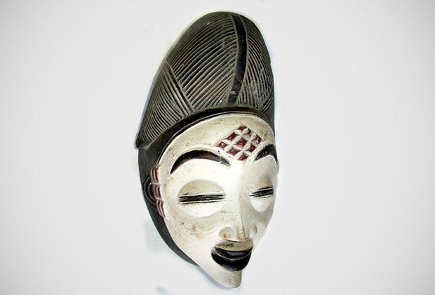 Maske fra Punu-stammen