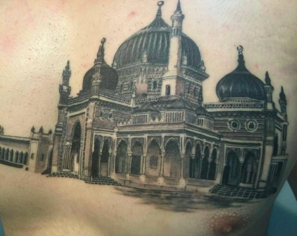 Musulmoniška tatuiruotė: mečetė