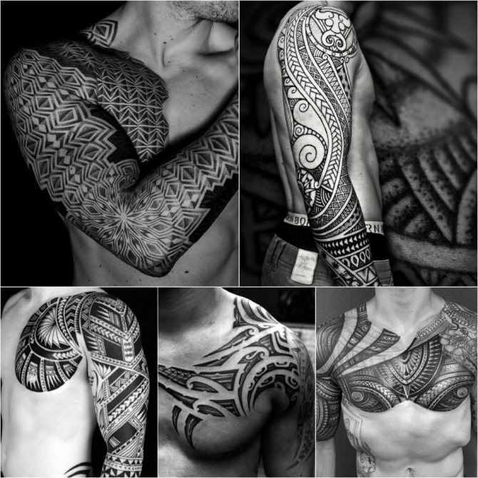 Tatuagem no ombro masculino - tatuagens para homens no ombro - tatuagem tribal no ombro para homens