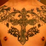 Férfi tetoválás a mellkason 3