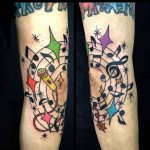 Muziek tatoeage op je arm