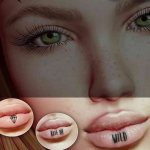 Tatuointi huulessa