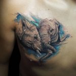 elefant tatovering