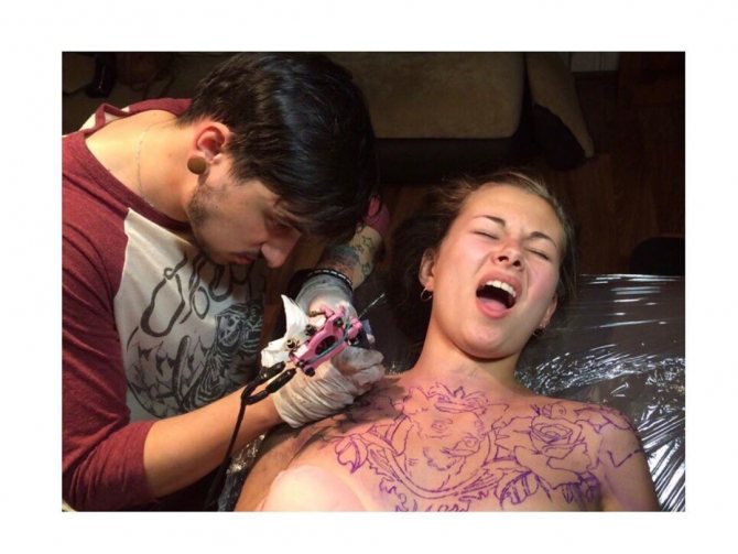 Tetovanie v oblasti hrudníka