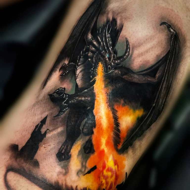 ugnies tatuiruotė