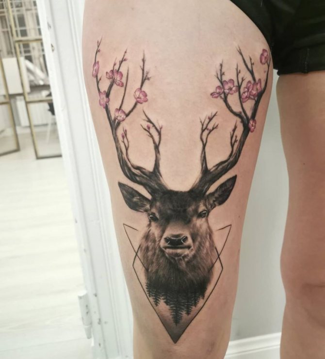 значение на татуировката с елен