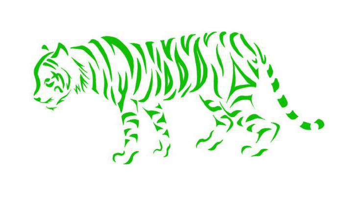 grijnzende tijger tattoo foto