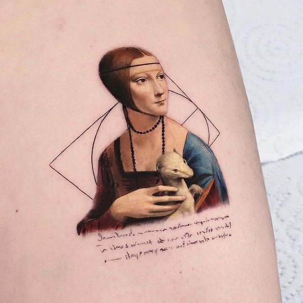Nuo Van Gogo iki Žmogaus-voro: 24 šaunios tatuiruotės su paveikslais ir garsiais personažais