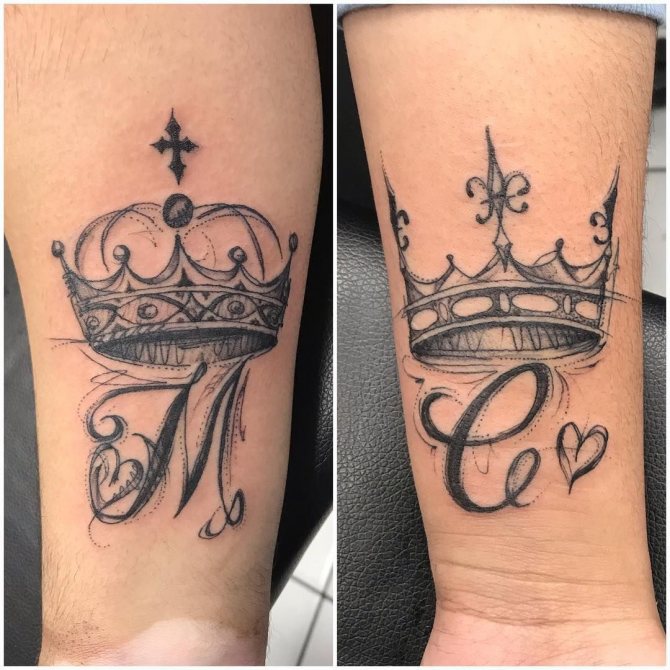 Paar tatoeages