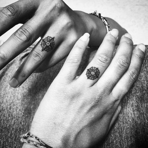 Párové tetovanie pre milencov: 50 skvelých nápadov, ako si povedať, že ste spolu navždy
