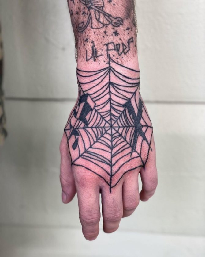 Cobweb sobre o significado da mão
