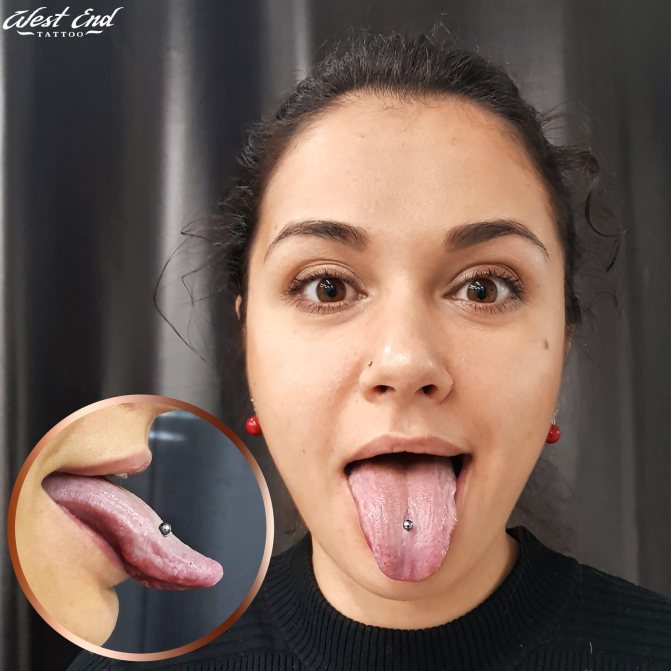 Piercing da língua