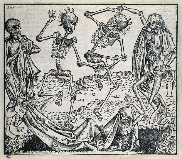 De dans van de dood, Michael Wolgemuth, 1493