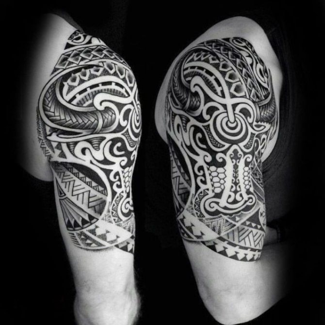 polynézske vzory tetovania