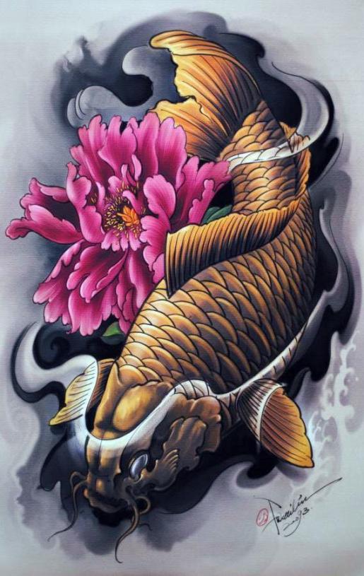 Δημοφιλές τατουάζ koi