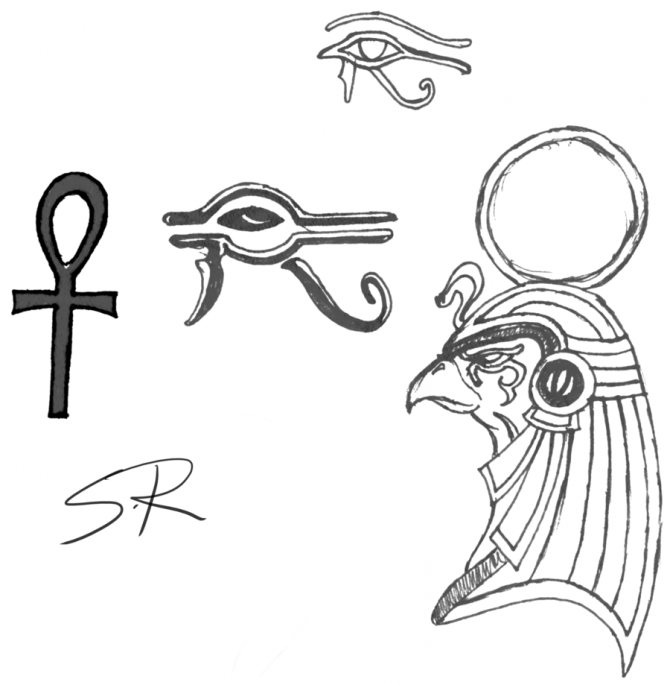 Suosittuja hieroglyfejä