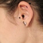 Example of tragus and helix