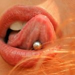 piercing de língua