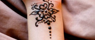 Henna-tegninger på håndleddet. Nemme skitser for begyndere