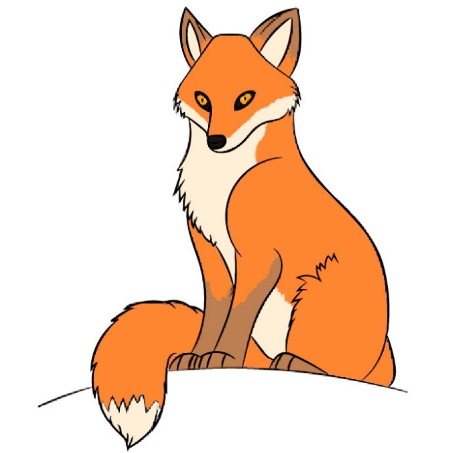 Desenho a lápis de uma raposa para crianças em desenho a lápis desenho passo a passo de um conto de fadas, fábula, formas geométricas, símbolos