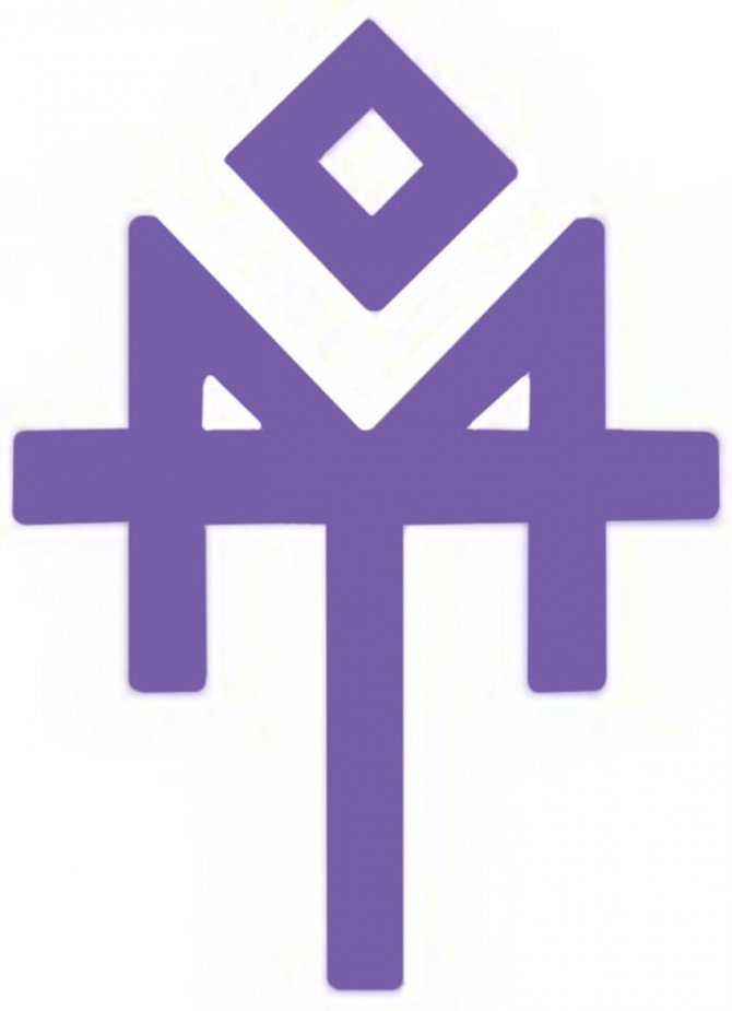 Een rune die als een tatoeage kan worden gezet om Dazhdbog te vertegenwoordigen