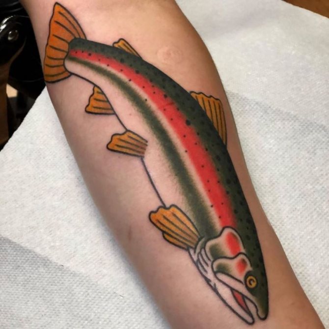 tatoeage van een vis