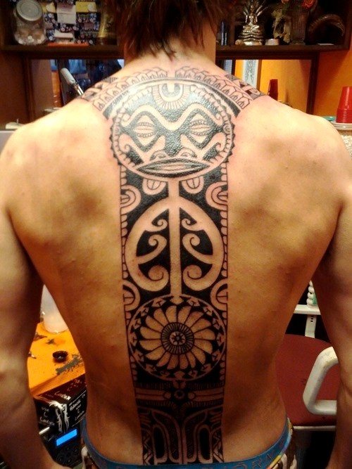 Polynesische Tattoo Karakters