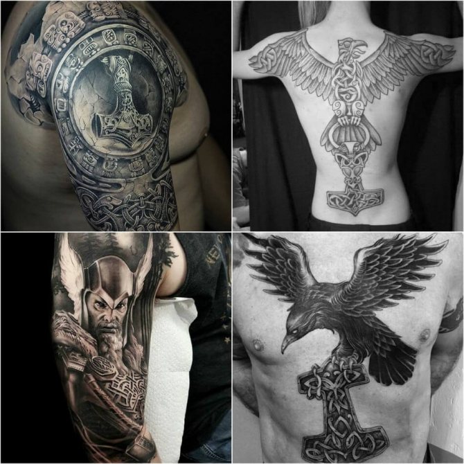 Scandinavian Tattoos - Tattoo Hammer Thor - Tattoo Mjolnir