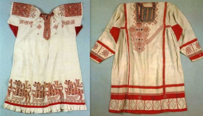 Padrões eslavos nas roupas