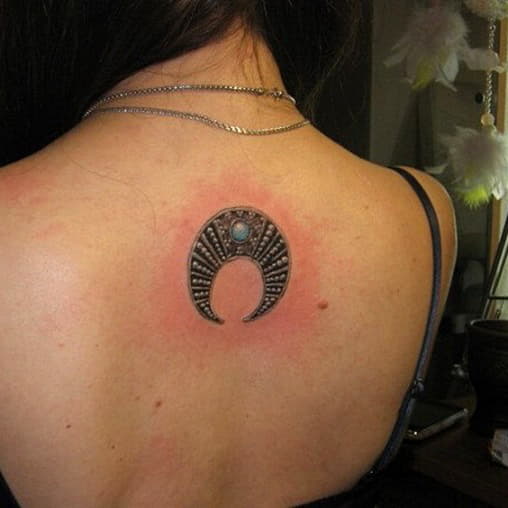 Amulet slav pentru tatuaj - moonfly