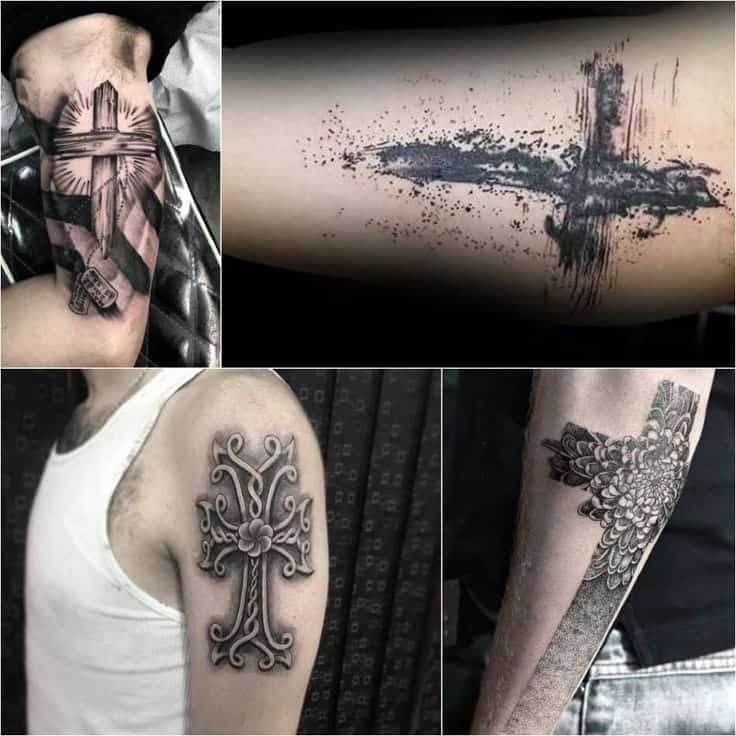 Yra daug skirtingų kryžiaus tatuiruotės versijų