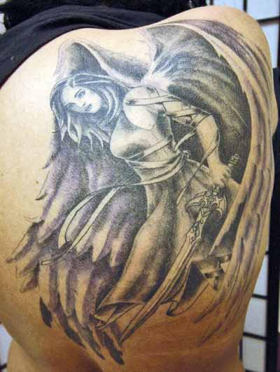 tatuaggio angelo custode