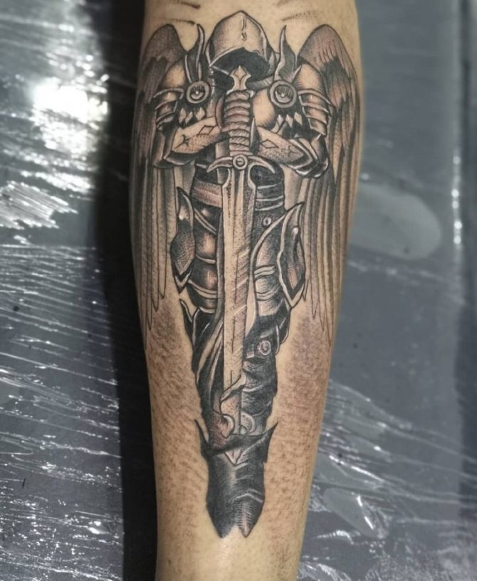 Татуировка ангел на смъртта