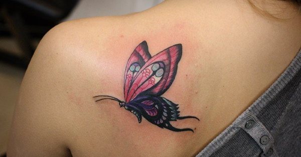 Tatuaggio della farfalla. Significato per le ragazze, immagini, schizzi sulla vita, braccio, culo, collo, gamba, spalla