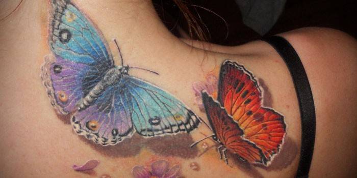 Τατουάζ πεταλούδες