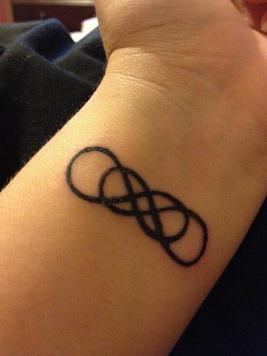 Tattoo uendelighed på håndleddet for piger