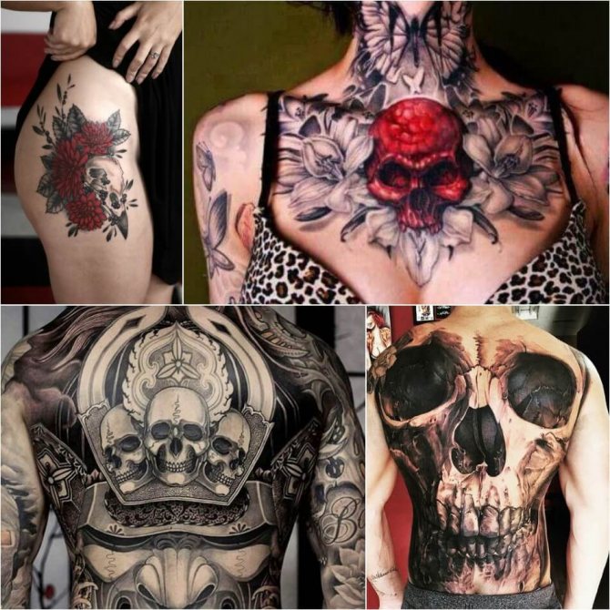 Tatuaj craniu - Semnificația tatuajului craniu - Tatuaj craniu