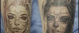 Chicano (Chicago) tetoválás férfiaknak, lányoknak. Jelentése, fotó: kar, alkar, kéz, kéz, váll