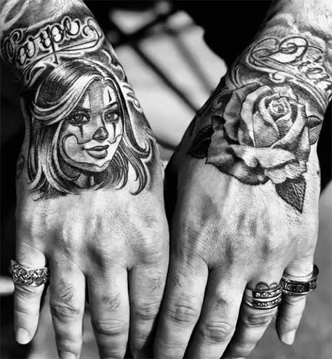 Tatuiruotė Chicano ant rankų