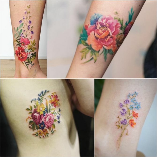 タトゥーの花の意味 - タトゥーの花 - 野草のタトゥー