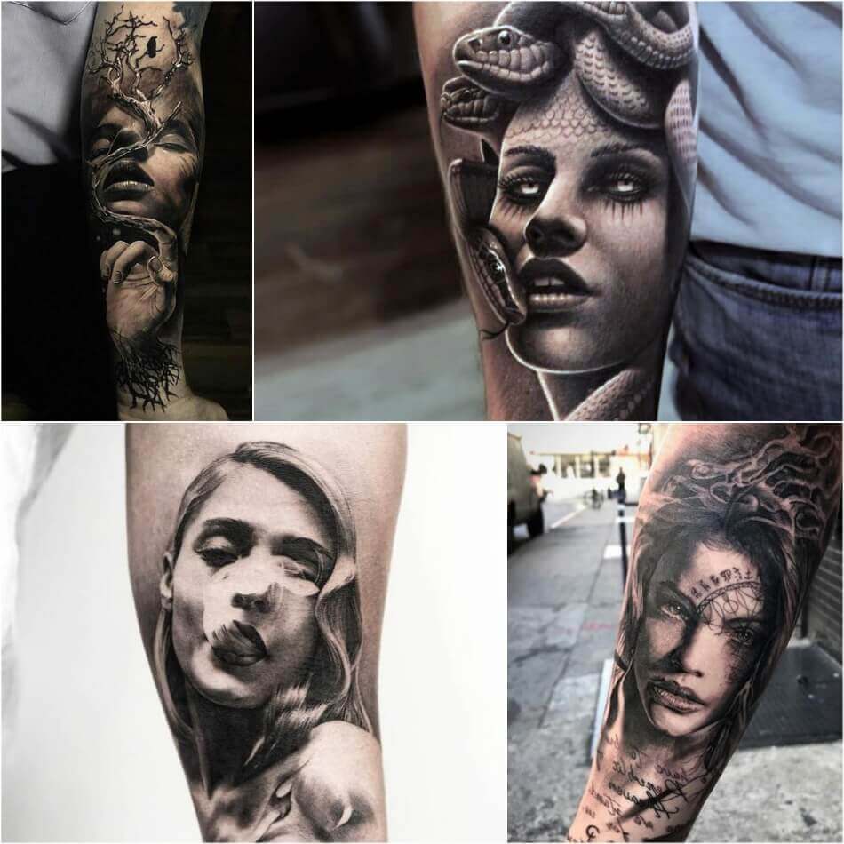 Tetovanie dievča - Tetovanie dievča realizmus - Tetovanie dievča realizmus