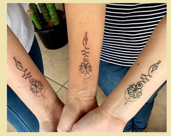 Tatuointi tytöille: perheen symboli