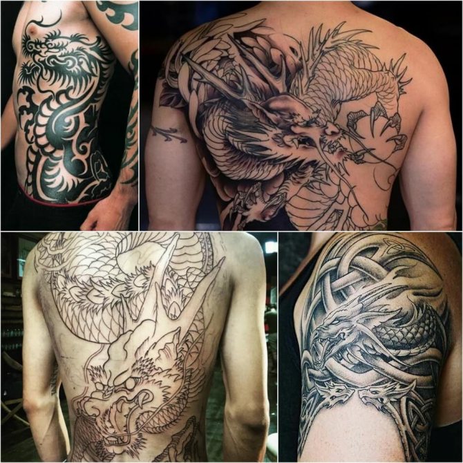 Tatuagem significativa para homens - Tatuagem significativa para homens - Tatuagem do Dragão para homens