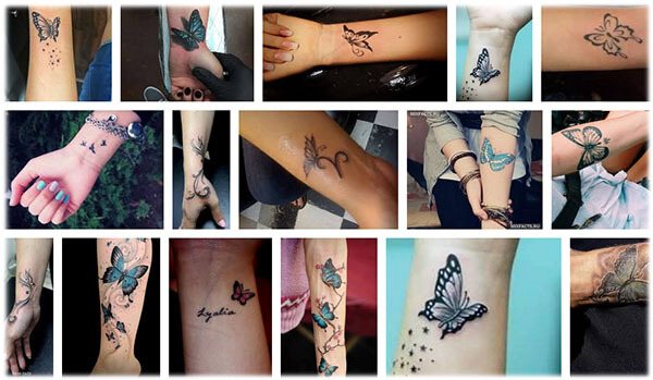 Татуировка за жени - пеперуди