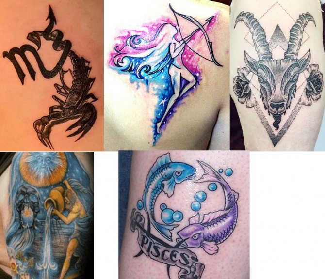Τατουάζ για ζώδια του νερού