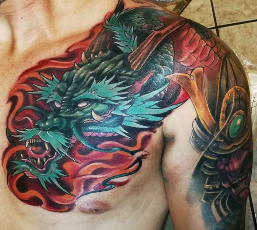 татуировка на дракон