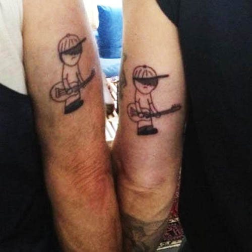 Татуировка на Джони Деп. Изображения на ръката, гърба и ръката му