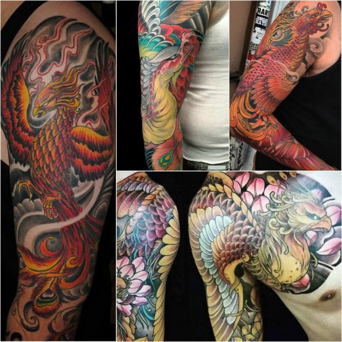 Tatuaj Phoenix - Tatuaj Phoenix pe braț - Tatuaj Phoenix Sleeve