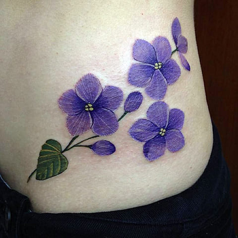 Tatuiruotė violetinė
