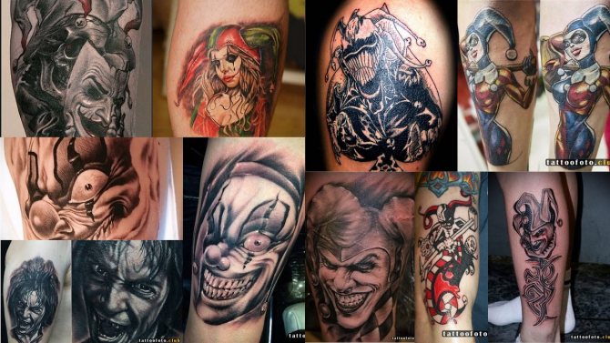 Tetoválás fotó egy bolonddal
